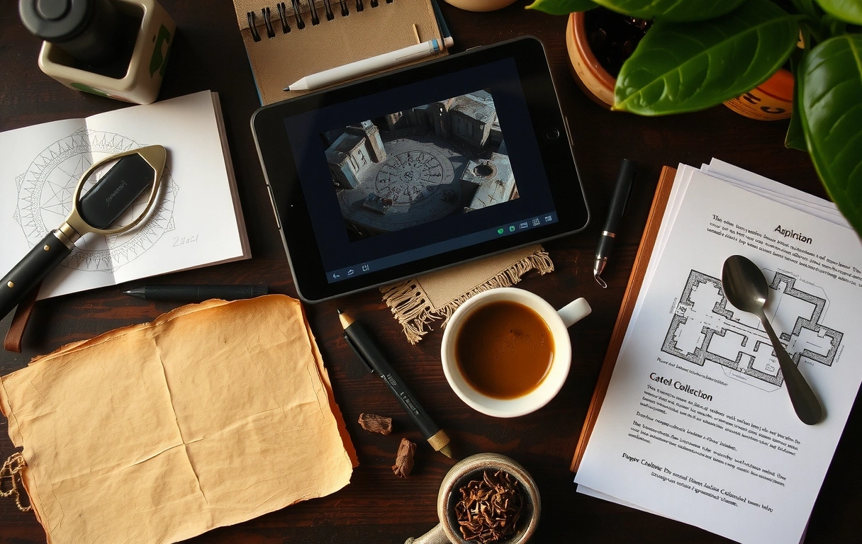 Game design process desk